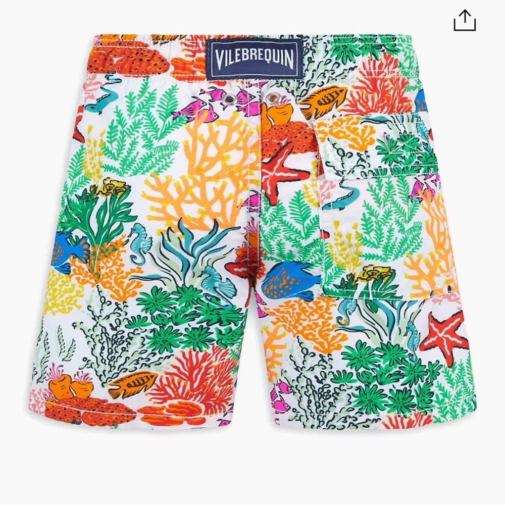 Brand New With Tags Vilebrequin Boys Swim Shorts Fonds Marins Multicolores S 6